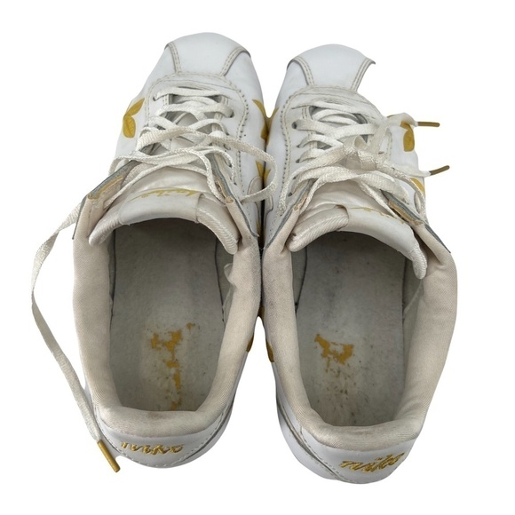 Nike Gold Metallic Leaf Classic Cortez Sneakers Size 8 Women’s - Picture 6 of 9
